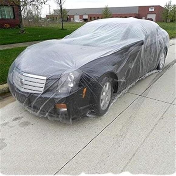 West Lake Universal Clear Disposable Car Cover for SUV, Sedan, Sport Cars - Picture 3 of 8